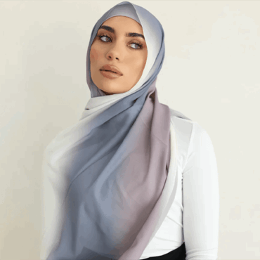 Dip Dye Chiffon Hijab