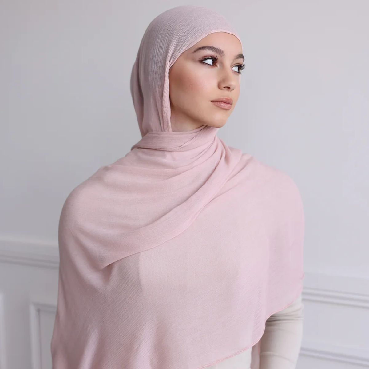 Luxe Rayon Hijab - Charcoal - Image 5