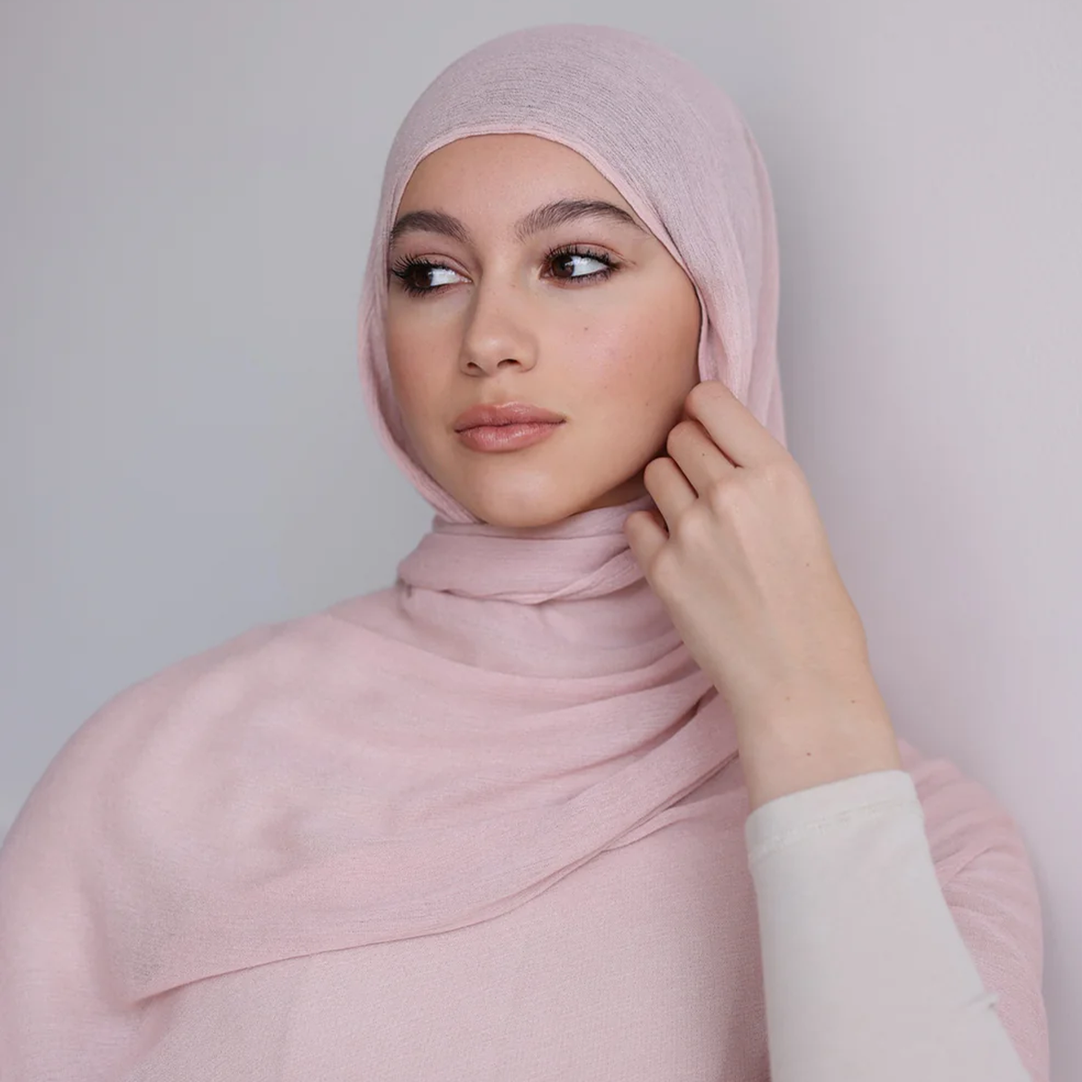 Luxe Rayon Hijab - Charcoal - Image 6